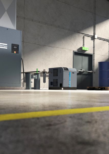 Atlas Copco Refrigerant and Desiccant Air Dryers for Industrial Compressed Air Systems Moisture Removal